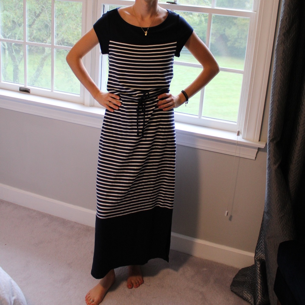 Talbots Striped Maxi Dress